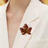 Rhinestone Red Color Maple Brooch Beautiful Wedding Pin Lapel Pin Clothing Hat Bag Accessories Jewelry Gift for Women And Men...
