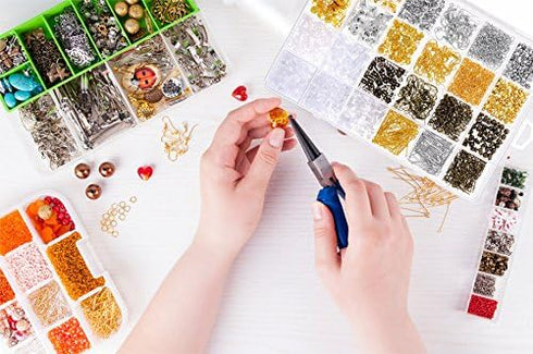 Paxcoo 2400Pcs Earring Making Supplies Kit with 24 Style Earring Hooks, Earring Backs, Earrings Posts and Earring Making Findings for Adult...