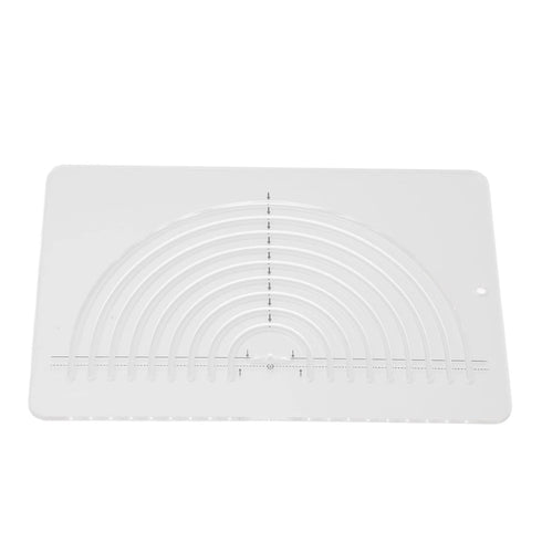 Circle Quilting Ruler Semicircle Clear Acrylic Highly Accurate Wide Application Sewing Measuring Templates Geometric Rulers for Office and School ...