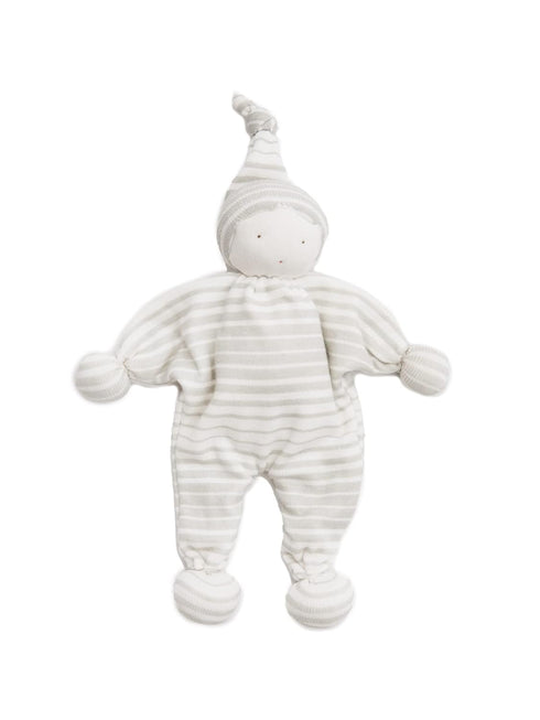 Organic Cotton Baby Buddy Lovey Grey Stripes Toy...