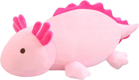 SQEQE Weighted Axolotl Plush Toy, Pink Axolotl Stuffed Animals Cute Axolotl Plush Pillow, Cute Weighted Stuffed Animals Gifts for Girls & Boys Age...