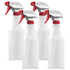 Spray Bottles (16 oz, 4 pack) Heavy-Duty Leak-Proof Plastic Adjustable Nozzle Bathroom Cleaning All-Purpose Gardening Made in USA...