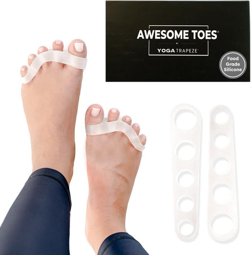 Natural Toe Spacers & Separators, Fast Pain Relief from Hammertoe & Bunions | Food Grade Silicone Toe Stretchers Used for Walking, Running & Yoga ...