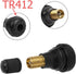 Tire Tyre Valve Stem 12 Pcs Car Tire Valve Stem TR412 TR414 Cap Rubber for Tubeless Rim Holes on Standard Vehicle Tires...