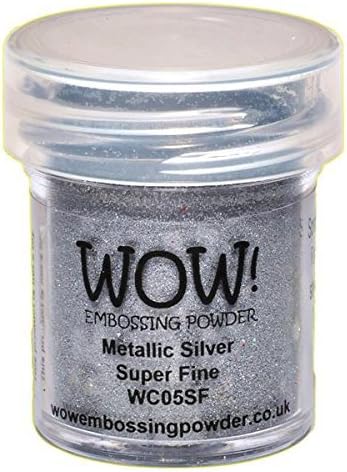 Wow! Embossing Powder Metallic Bundle: Gold, Silver, Platinum and Copper, 15ml (1) (1, Brown)...