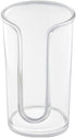 iDesign Paper & Plastic Disposable Cup Dispenser for Bathroom Countertops, The Clarity Collection – 3” x 3” x 5”, Clear...