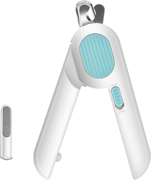 Odoland Cat Nail Clipper with LED Light and Nail File, Dog Claw Trimmer with Bright Light to Avoid Excessive Cutting - Pet Grooming Tool for Tiny ...