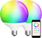ILC G120 LED Large Globe Light Bulbs 15W, Work with Alexa, ? 4.72 inch, Color Changing, CCT Color Temprature Turnable 2700K-6000K, CRI>95+, 150W E...