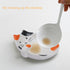 Cat Spoon Rest, Ceramic Cute Spoon Holder Rest for Stove Top, Cat Kitchen Accessories, Stove Holder Utensil Spoon Rest for Kitchen Counter (Orange...