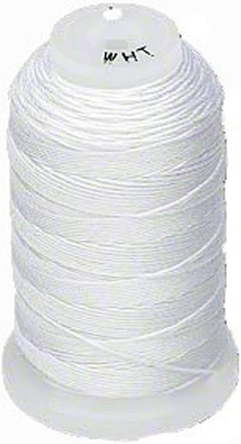 Simply Silk Beading Thread Cord Size FF White 0.015 Inch 0.38mm Spool 115 Yards for Stringing Weaving Knotting...