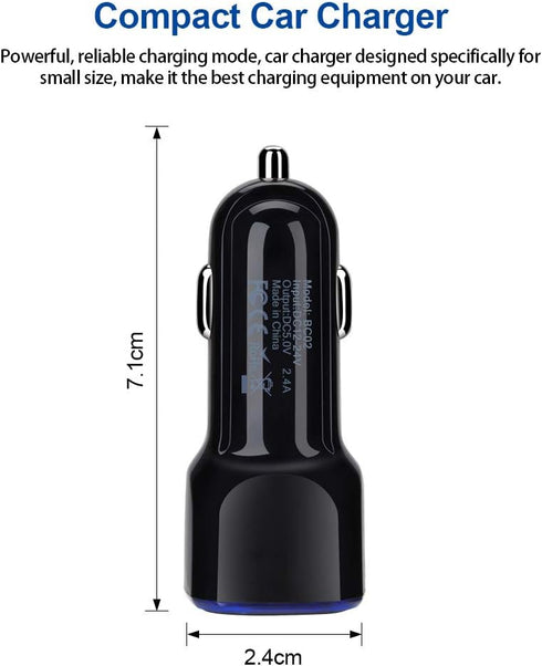 USB Type C Charger Fast Charging for Moto One 5G/5G UW/5G Ace/5G UW Ace/G Stylus/G Play/G Power/G6/G7 Power/Z4, Dual USB Wall Charger USB C Cable ...