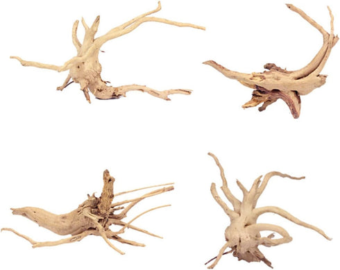 Ipetboom Natural Driftwood for Aquarium - 2pcs Driftwood for Freshwater Aquarium Hamster Water Bottle - Aquarium Decor Spider Wood Freshwater Fish...