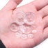 SEMINI Mixed Size 8mm-25mm 280Pcs Black/White/Transparent Resin Buttons Small Big 2 Holes Buttons Craft Buttons for Sewing,Women Men Children Clot...