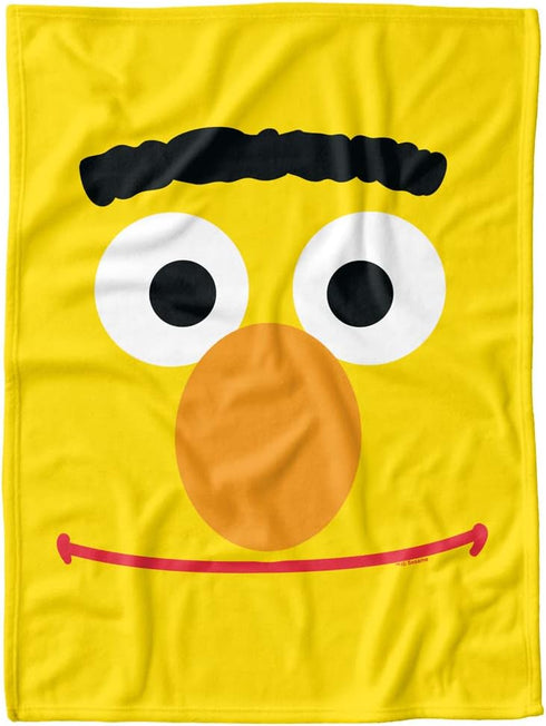 LOGOVISION Sesame Street Lightweight Baby Blanket, 30"X40", Bert Face Unisex for Infants Girls & Boys...