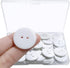 50 Pcs Resin Buttons 2 Hole Buttons for Sewing Round Shirt Button Craft 1inch (White)...