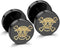 YCL&TXL Black Screw Stud Earrings Men Women Round Skull Pattern Anime Ear Stud For Men Earrings Stainless Steel Earrings...
