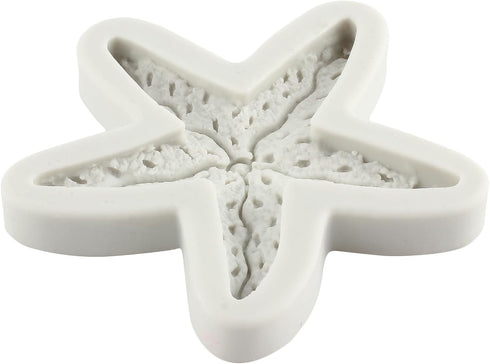 Starfish Silicone Fondant Mold Marine Theme Cake Molds For Sugar Cake Decorating Cupcake Topper Candy Chocolate Gum Paste Polymer Clay...