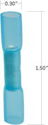 Polyolefin Heat Shrink Butt Connector, 16-14 Gauge, Blue Waterproof Crimping Terminal - Bag of 25 PCS...