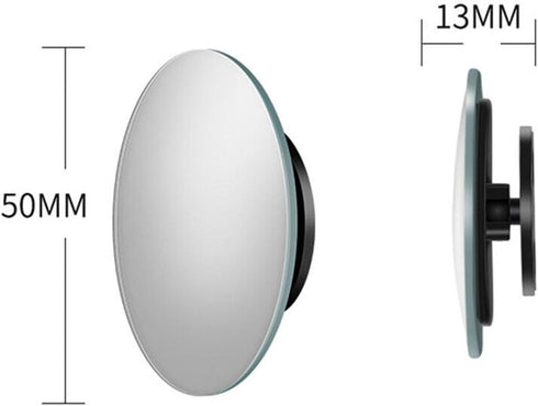 Blind Spot Mirror,2" Round HD Glass Frameless Convex Rear View Blind Spot Mirrors,360° Wide Angle Side Rear View Mirror for Car SUV and Trucks (2 ...