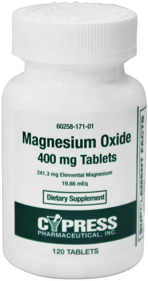 Cypress Pharmaceutical, Inc.- Magnesium Oxide 400 mg. - 120 Tablets...