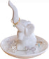PUDDING CABIN Elephant Gifts for Women Wedding Ring Holder Ring Dish Christmas Gifts for Women Mom Girls Aunt Sisters Engagement Bridal Shower Xma...