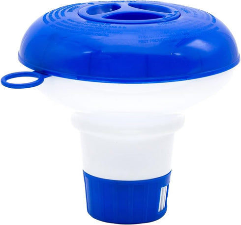 WWD POOL Chlorine Dispenser for Pool, Floating Mini Spa Chemical Dispenser Chlorine/Bromine Tablet Floater1 Inch Tablets Holder Idea for Spa Hot T...