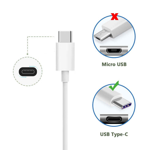 6ft USB-C to USB-A Fast Charger Cable for iPad Pro, Galaxy, MacBook Air, Nintendo Switch, Pixel, LG, Sony, OnePlus...