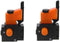 FA2-6/1BEK Lock on Trigger Switch Power Tool Electric Hand Drill Speed Control Push Button Switch Replacement Parts AC 250V 6A 5E4 Orange, Pack of...