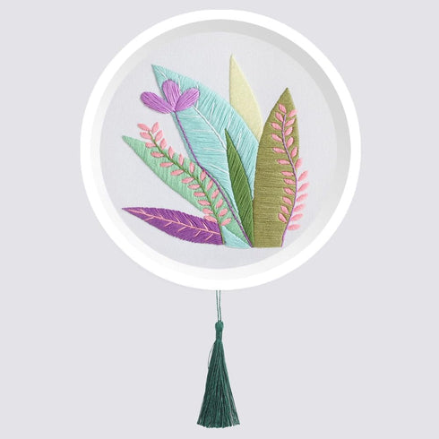 GetfuQi Embroidery Kit for Beginners -4 Sets Embroidery Kit for Adults,Easy Learn Hand Embroidery Set,Funny Plants Stamped Embroidery Starter Kit,...