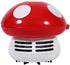 TOPINCN Mushroom Desktop Vacuum Cleaner, Mini Mushroom Shape Cute Desktop Keyboard Corner Dust Vacuum Cleaner Sweeper for Home School Office(Red)...