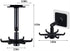 Kitchen Utensil Hanger with 6 Hooks, Under Cabinet Utensil Holder Hanger Hook for Kitchen and Bathroom, 360° Rotatable Space Saving No Drilling Na...