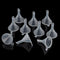 10Pcs White Small Clear Plastic Mini Funnels for Bottle Filling, Perfumes, Essential Oils, Science Laboratory Chemicals, Arts & Crafts Supplies Cl...