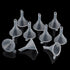 10Pcs Small Clear Plastic Mini Funnels for Bottle Filling, Perfumes, Essential Oils, Science Laboratory Chemicals, Arts & Crafts Supplies Clear La...