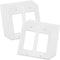 2-Gang Decorator Wall Plate Cover Double Switch Outlet Electrical Faceplate for Light Switche, Smart Switch, Receptacle, Dimmers, USB Outlet, GFCI...