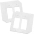 2-Gang Decorator Wall Plate Cover Double Switch Outlet Electrical Faceplate for Light Switche, Smart Switch, Receptacle, Dimmers, USB Outlet, GFCI...