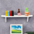 1Pc White Dollhouse Wall Shelf, 1:12 Scale Miniature Dollhouse Accessories, White Doll House Storage Wall Shelf for Kitchen Scene, Dollhouse Décor...