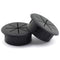HJ Garden 2pcs 2-3/8 inch Flexible Desk Cord Grommets Wire Organizer Hole Cover for Managing and Hiding Office PC Desktop Cable(Black)...