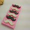 Cute 6 Cavities Funny DIY 3D Mustache Beard Silicone Mold for Fondant Chocolate Candy Gum Paste Cake Decor Baking Desserts Ice Tool...