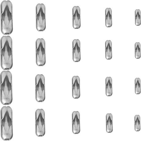 Silver Tone Stainless Steel Ball Chain Connector Clasps Fits for1.6/2/2.4/3.2/4mm Beaded Ball Chain Clips...