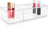 Isaac Jacobs Clear Acrylic 3 Section Organizer- Three Compartment Drawer Tray and Storage Solution for Office, Bathroom, Kitchen, Supplies, and Mo...