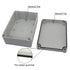 LeMotech Junction Box IP67 Waterproof Dustproof ABS Plastic Project Box for Electrical Outdoor Enclosure Gray 6.9 x 4.9 x 3 inch (175 x 125 x 75 m...
