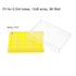 uxcell Centrifuge Tube Rack Storage Box 96-Well Polypropylene Holder for 0.2ml Microcentrifuge Tubes, Vials, Samples 5mm Hole Dia 2Pcs...