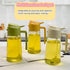 2 in 1 glass olive oil filling bottle, 2 in 1 cooking oiler, spray, kitchen press fuel injector, used for salad making, baking, frying, barbecue, ...