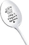 My Yogurt Spoon Gift for Yogurt Lover Women Men Birthday Christmas Gift for Son Sister Yogurt Spoons Gifts for Husband Mom Grandma Funny Engraved ...