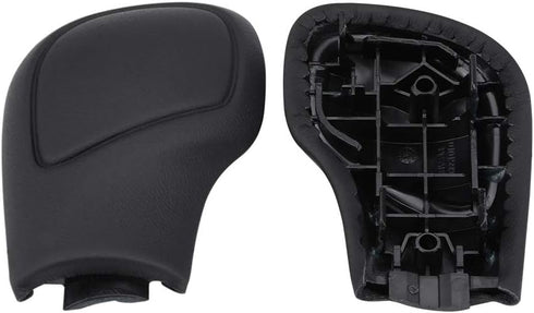 Acouto 2PCS Synthetic Leather Gear Shift Knob Side Cover Manual Shifter Gear Head Side Caps Frame Trim for CC for Jetta 6 MK6...