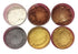 LUSTER DUST SET : (6 COLORS: EGYPTIAN GOLD, LUSTER GOLD, LUSTER PEARL, GOLDEN BRONZE, COPPER, FOSSIL SILVER)) (4 grams each Container) By Oh! Swee...