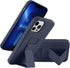 LAUDTEC Silicone Kickstand Case Compatible with iPhone 13 Pro Max, Vertical and Horizontal Stand Hand Strap Metal Kickstand Cover, Flexible Soft L...