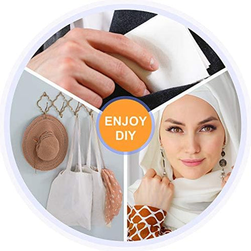 Soft and Stable Fabric Poly Cotton Broadcloth, Plain Poly Cotton Fabric, Poly Cotton Dress Craft Material for Embroidery, Embroidery Fabric Cotton...