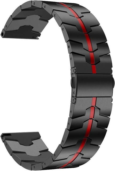 Compatible for Samsung Galaxy Watch 5 pro 45mm/4 Classic 46mm/42mm Band,Enamel Stainless Steel Metal Quick Release Watch Strap Compatible for Sams...