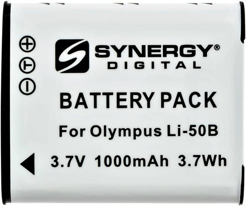 Synergy Digital Camera Battery, Compatible with Ricoh WG-70 Digital Camera, (Li-Ion, 3.7V, 1000 mAh) Ultra High Capacity, Replacement for Pentax D...